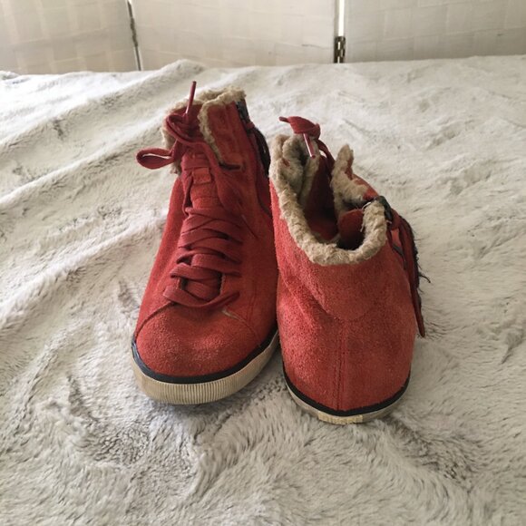 diesel beach pit women's suede sneakers size 7 - Picture 7 of 9